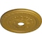 Ekena Millwork Palmetto Ceiling Medallion (Canopies up to 3 5/8"), 23 5/8"OD x 3 5/8"ID x 1 5/8"P, Pharaohs Gold CM23PMPGS - alternate 3